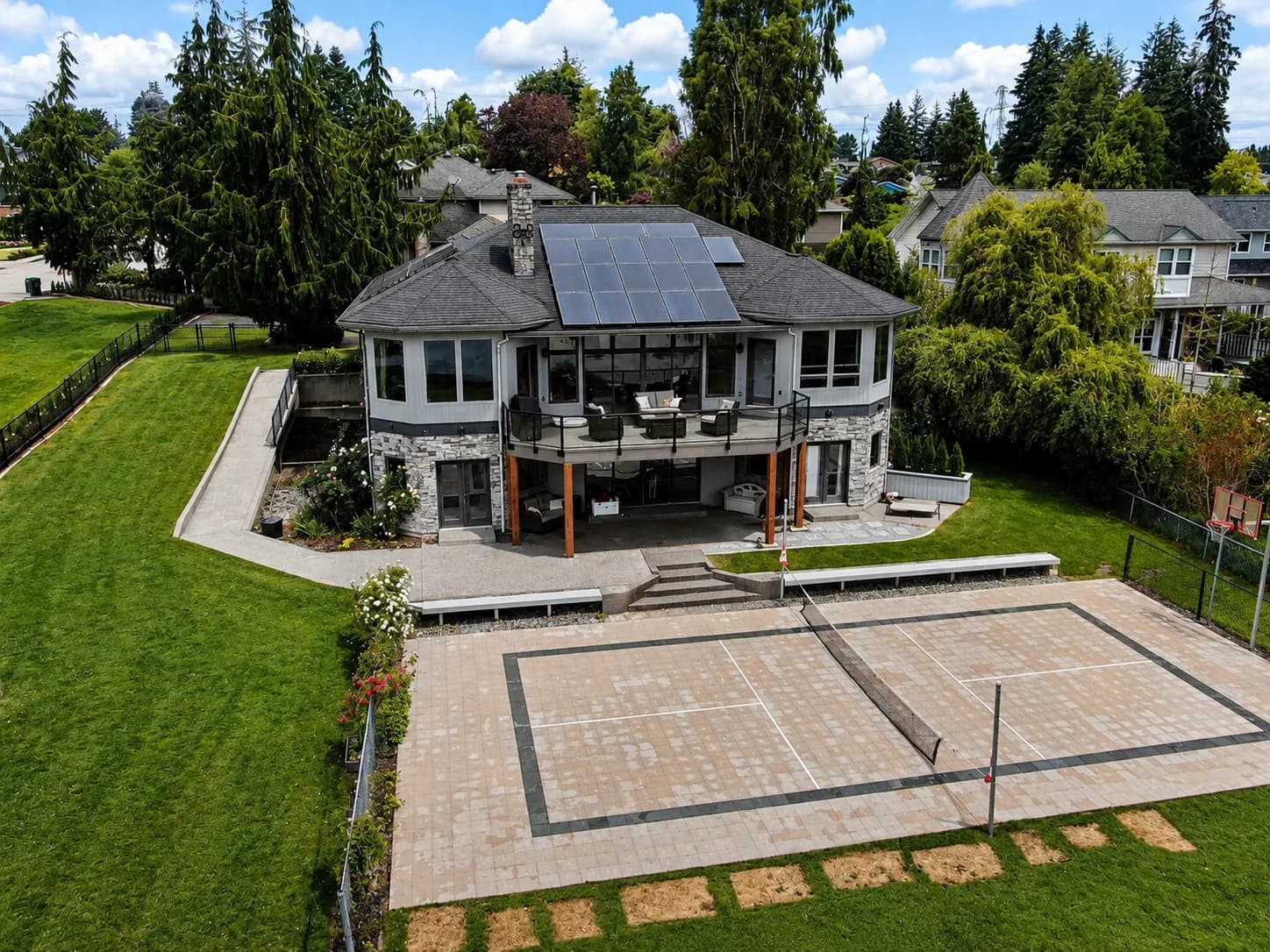 Lakefront estate deck — Blackman Lake, Snohomish, WA